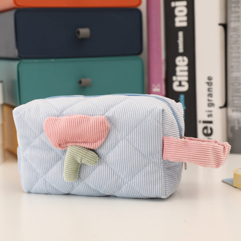 Wholesale Corduroy Simple Handheld Cosmetic Bag